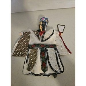 Double-faced madman temple mouth puppet show nostalgic Wusheng puppet